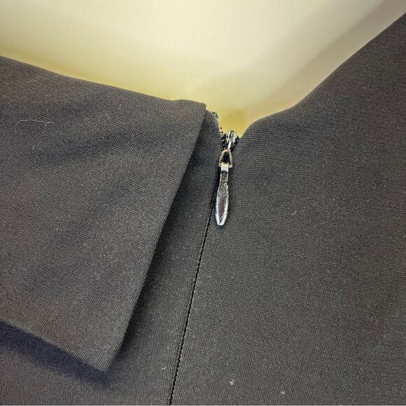 Nicole Miller Structured One Shoulder dress black - 8 - Picture 11 of 13